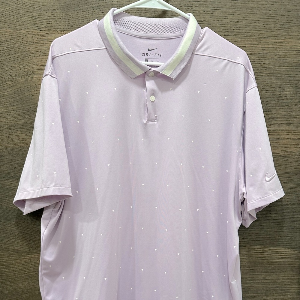 Nike  XL Dry fit shirt (lavender with white collar)